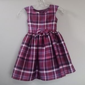Plaid Bow Laura Ashley Party Dress